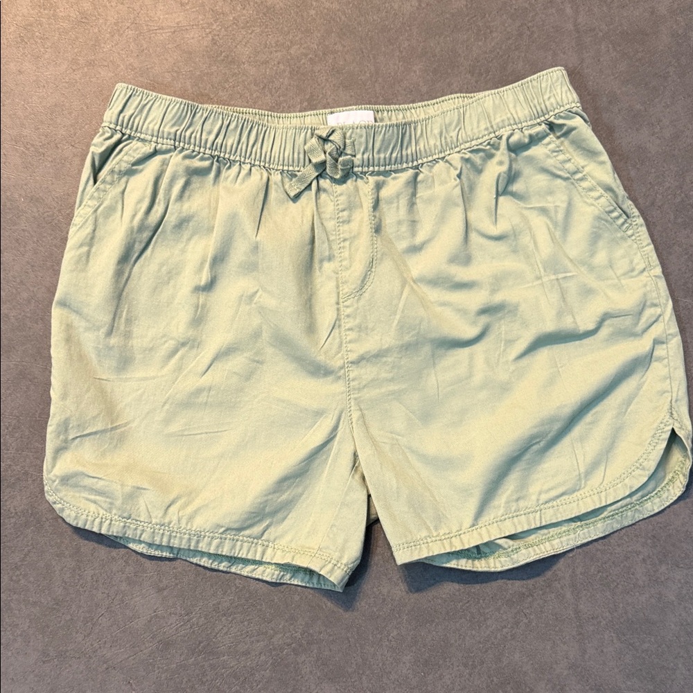 Place Juniors 100% Cotton Shorts in Light Green